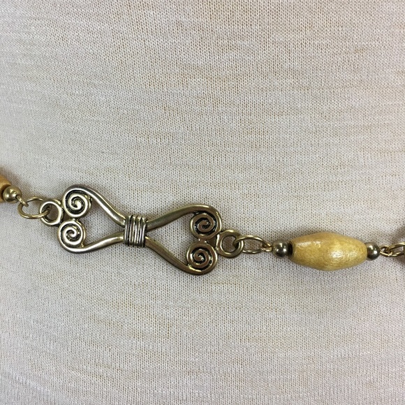 Vintage Studio New York Metal & Wood Belt - Picture 2 of 7